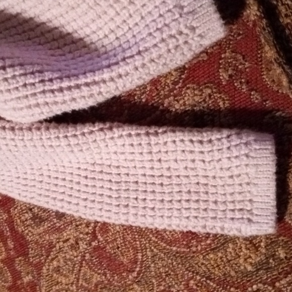 Carter's 6 months Waffle Knit Pink Cardigan Sweater, Hooded with Bear Ears - Picture 8 of 11